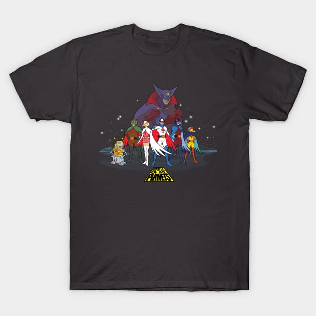 Battle of the Planets - Group T-Shirt by Chewbaccadoll